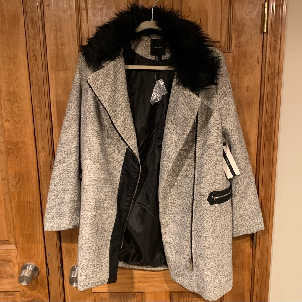 Forever 21 Premium Label Coat Sz. L NWT